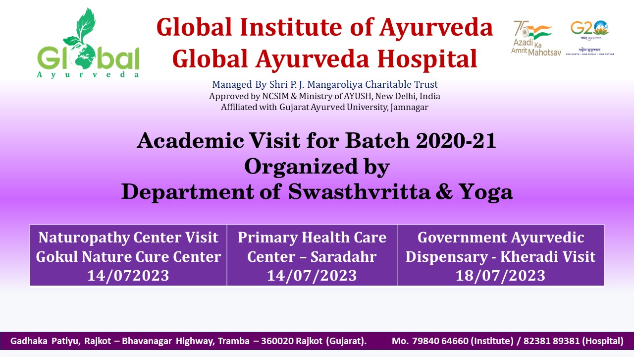 Photo Gallery of Institute Events Global Institute of Ayurveda